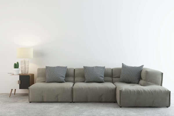 现代简约客厅效果图-二居室-90平米-装修设计